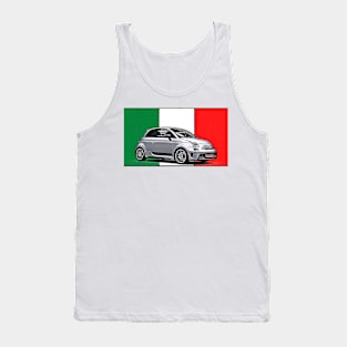 Abarth 696 Italian Print Tank Top